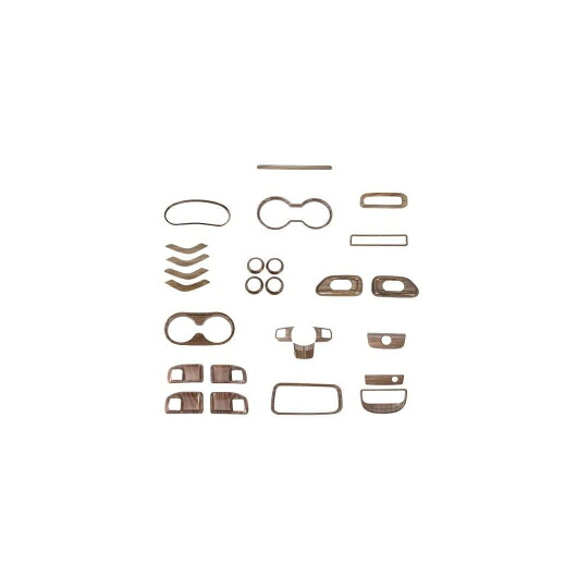 インテリア モールディング 27ピース 適用: ジープ/JEEP JK 2011-2017 木目調 装飾 セット ラングラー JK 2011-2017 木目調 27ピース AL-RR-2833 AL Interior parts for cars|オートパーツエージェンシー2号店