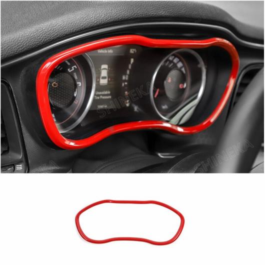 インテリア ステッカー インナー レッド 装飾 カバー ステッカー 適用: ダッジ/DODGE チャレンジャー 2015～ ダッシュボード リング AL-RR-3089 AL Exterior parts for cars