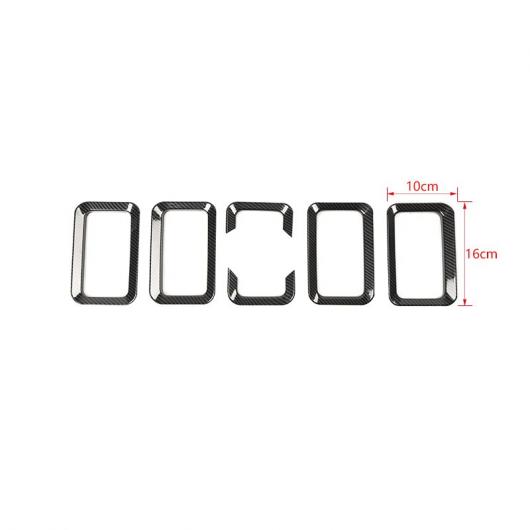 フロント グリル ヘッドライト 装飾 カバー ステッカー キット 適用: スズキ ジムニー 2019 2020 2021 2022 アクセサリー カーボンファイバー グリル AL-RR-3110 AL Exterior parts for cars