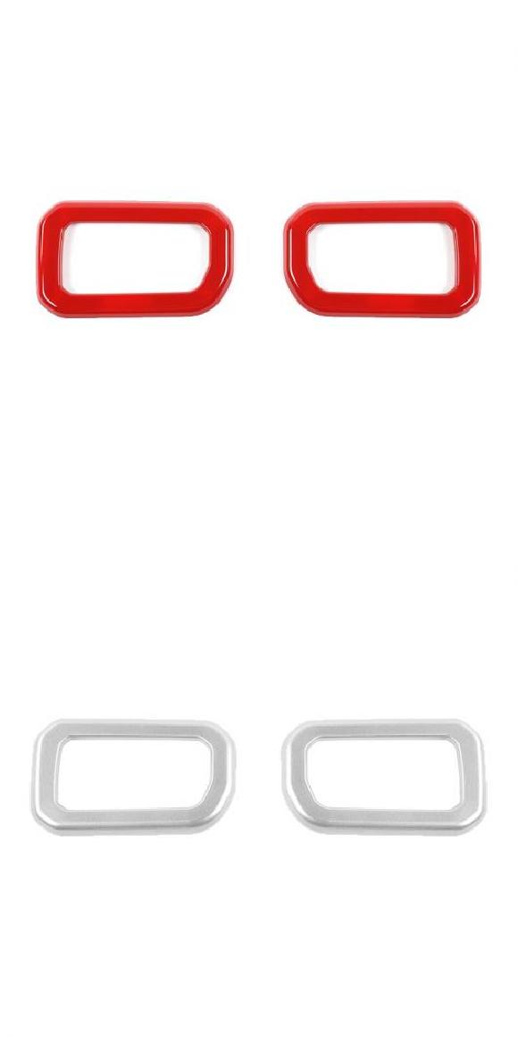 インテリア モールディング 適用: スズキ ジムニー JB74 インテリア ドア ハンドル 装飾 カバー アクセサリー スズキ ジムニー 2019～ レッド・シルバー AL-RR-3088 AL Interior parts for cars