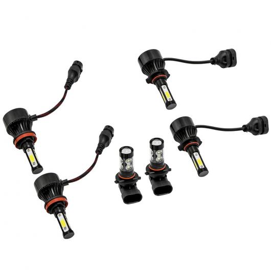 6ピース 12V 6000K LED ヘッドライト HI/LO + フォグライト バルブ コンボ 適用: フォード/FORD F-150 2015-2019 AL-SS-2401 AL Car parts