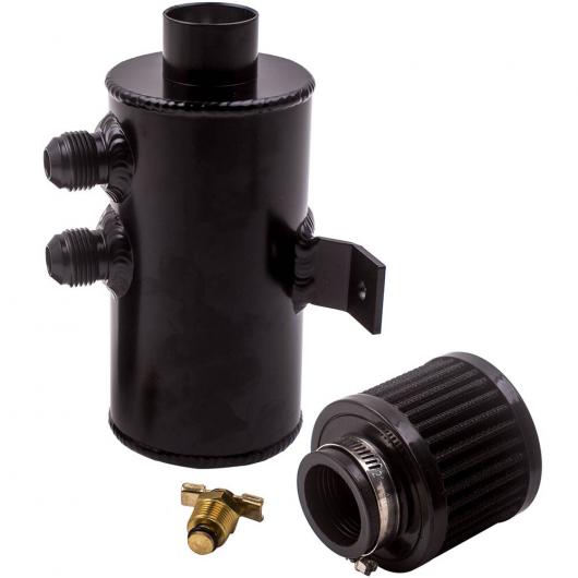 10AN 0.75L オイル キャッチ タンク W/ブリーザー フィルター バッフル ポリッシュ アルミニウム 750ML AL-SS-2447 AL Car parts