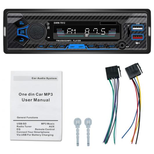 SWM-7812 ラジオ ステレオ プレーヤー BT5.0 MP3 プレーヤー 60W FM ラジオ ステレオ オーディオ ミュージック USB/SD ボイス コントロール 4 ウェイ RCA アウトプット タイプB AL-RR-3249 AL Car parts
