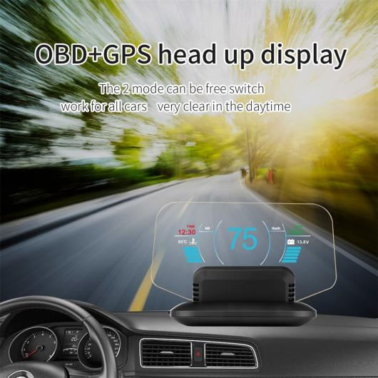 C1 ミラー HUD ヘッド アップ ディスプレイ OBD2 GPS デュアル システム ナビゲーション バージョン スピードメーター スピード超過 ワーニング オート レギュラー バージョン AL-RR-3702 AL Car parts