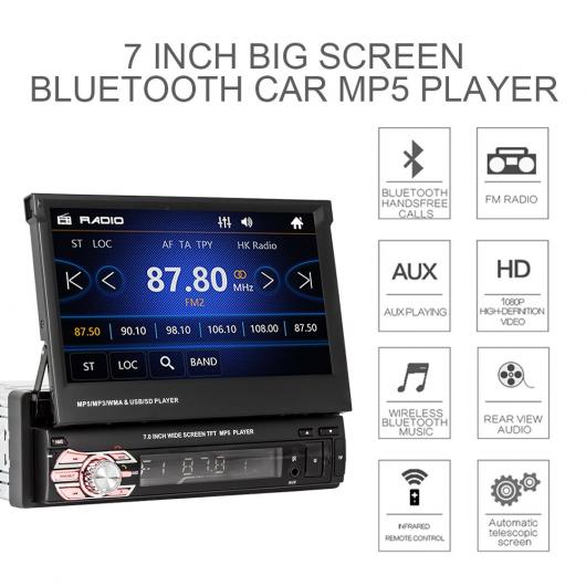 MP5 ステレオ オーディオ ラジオ BT 1DIN HD オート 格納 モニター SD FM USB プレーヤー リア ビュー カメラ AL-RR-4138 AL Car parts|オートパーツエージェンシー2号店