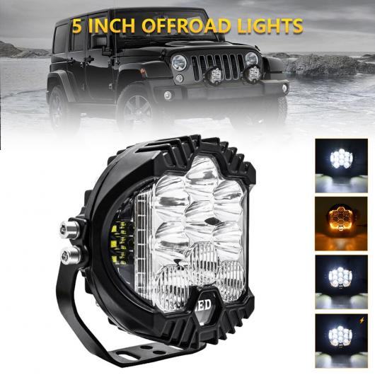 5インチ 9-30V 6000K ホワイト ライト 3 サイド イルミネーション LED ライト バー 適用: トラック/オートバイ/ SUV DRL エンジェル アイ AL-RR-4864 AL Car parts 10,724円