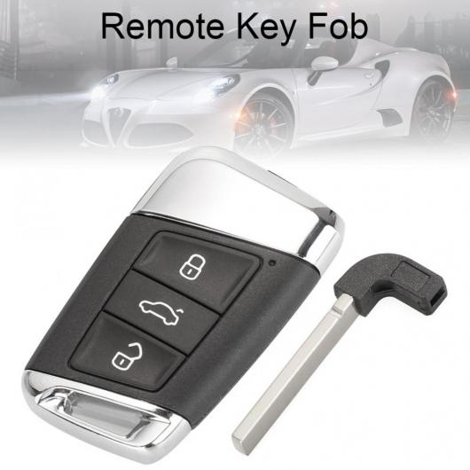 3 ボタン スマート キー シェル ケース+ブレイド 適用: マゴタン B5 ヴァリアント ゴルフ AL-RR-6834 AL Exterior parts for cars