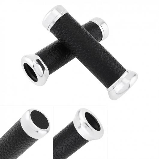 2ピース 22mm アルミニウム+ラバー レトロ オートバイ モーターバイク ハンドルバー カバー 適用: オートバイ ハンドルバー AL-RR-7842 AL Motorcycle parts