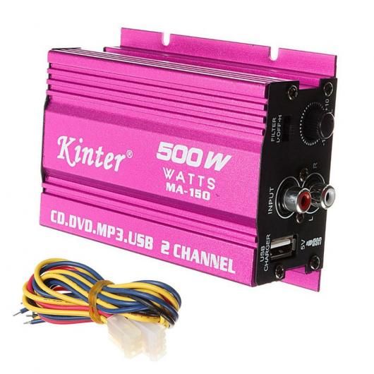 500W MA-150 2-CH DC9-14V ミニ HI-FI ステレオ オーディオ 増幅器 AMP サブウーファー 適用: オートバイ AL-RR-7975 AL Car parts