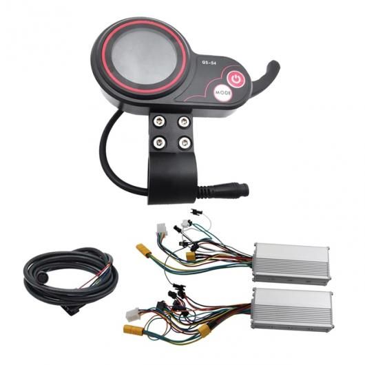 QS - S4 72V サムスロットル LCD ディスプレイ メーター 6PIN + 48V 800W デュアル ドライブ コントローラー 適用:ゼロのみ 11X 電動 スクーター パーツ ブラックシルバー AL-SS-2619 AL Motorcycle parts