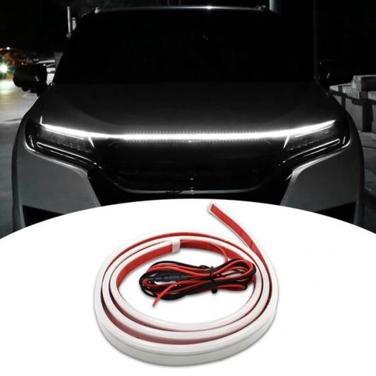 1 ピース フレキシブル ヘッドライト 防水 LED ライト デイタイム ランニング ライト ストリップ フード ライト 71 インチ ホワイト AL-SS-3096 AL Car light｜オートパーツエージェンシー2号店