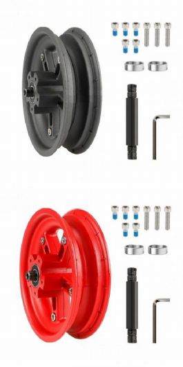 適用:プロ/PRO2 8.5インチ 電動 スクーター スプリット ホイール ハブ アルミニウム 合金 リア ホイール リム 固体 タイヤ スクーター ブラック・レッド AL-SS-2697 AL Car light