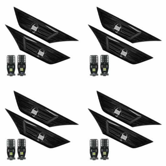 3X スモーク 着色 レンズ サイド マーカー ランプ ライト W/LED 適用:2016 - 19 ホンダ シビック JDM AL-SS-2726 AL Car light