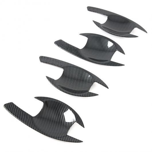 適用: 三菱 L200 トライトン 2015 2016 2017 2018 2019 2020 2021 カーボンファイバー クローム ドア ハンドル カバー スタイリング アクセサリー C-ボウル AL-RR-1616 Car parts