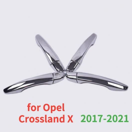 適用: オペル/OPEL CROSSLAND X 2017 2018 2019 2020 2021 クローム ドア ハンドル カバー インテリア トリム ステッカー スタイリング アクセサリー AL-RR-0285 Exterior parts for cars