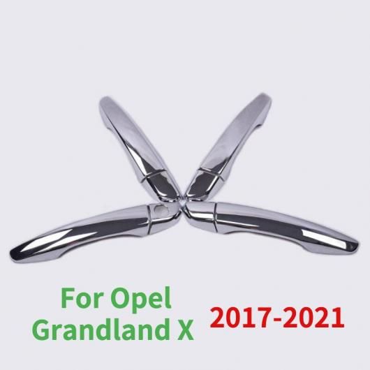 適用: オペル/OPEL GRANDLAND X 2017 2018 2019 2020 2021 クローム ドア ハンドル カバー インテリア トリム ステッカー スタイリング アクセサリー AL-RR-0287 Exterior parts for cars