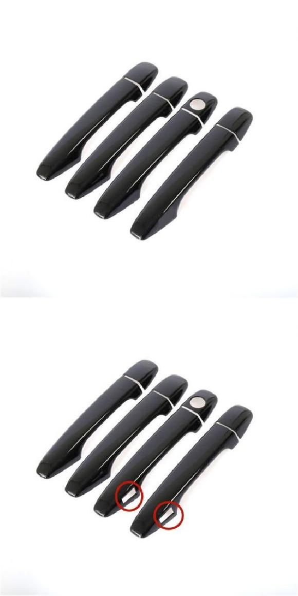 適用: トヨタ アヴァロン XX40 40 2013 2014 2015 2016 2017 2018 光沢ブラック ドア ハンドル カバー パッド ステッカー キーレスエントリーなし・キーレス エントリー AL-RR-0761 Car parts