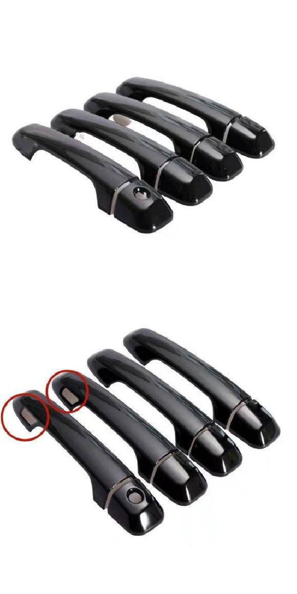 適用: トヨタ プラド 150 ランドクルーザー プラド J150 2010-2019 LC150 LC200 光沢ブラック ドア ハンドル カバー スタイリング ブラック センサーなし・ブラック 2センサー AL-RR-0990 Car parts