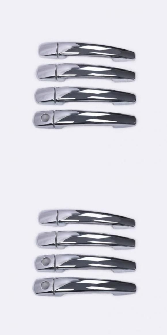 適用: プジョー/PEUGEOT パートナー シトロエン/CITROEN ベルランゴ II 2008-2016 クローム ドア ハンドル カバー トリム ステッカー 1キーホール・2キーホール AL-RR-1269 Exterior parts for cars