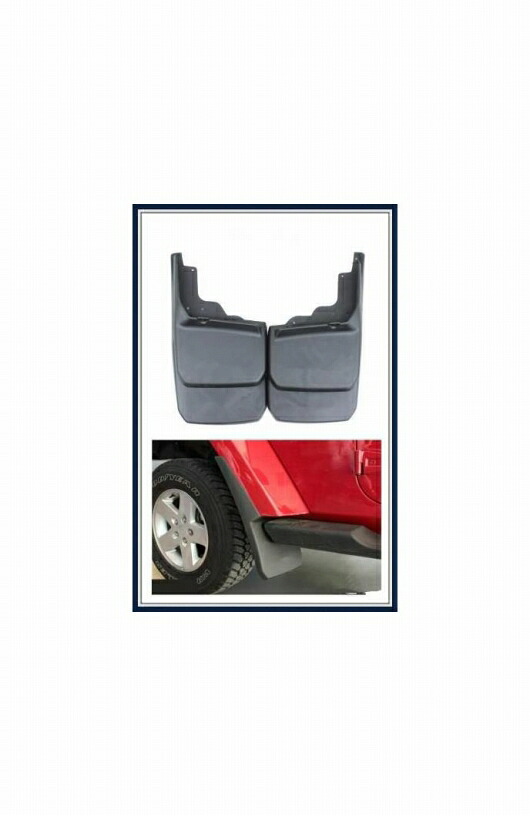 適用: ジープ/JEEP ラングラー 2007-2014 2015 2016 2017 2018 マッド フラップ スプラッシュ ガード マッドガード 4ピース ドロップ AL-RR-0385 Exterior parts for cars｜オートパーツエージェンシー2号店