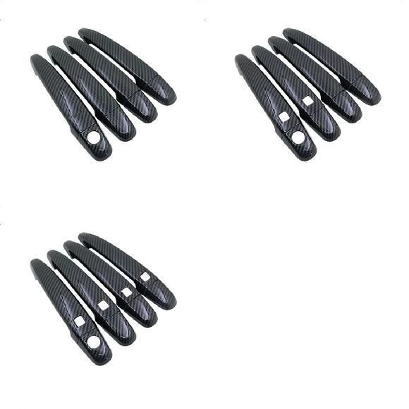 カーボンファイバー クローム ハンドル カバー トリム セット 適用: レクサス GS S190 2006～2011 スタイリング アクセサリー カーボン ボタンなし～カーボン 4ボタン AL-RR-1949 Exterior parts for cars