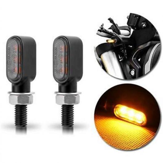2ピース 3LED オートバイ ミニ LED ターンシグナルライト インジケータ ウインカー 適用: ボバー カフェ レーサー ブラック/クローム AL-SS-2165 AL Motorcycle parts