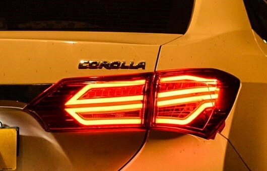 テール ランプ 適用: トヨタ カローラ ライト 2014-2016 LED リア DRL + ブレーキ パーク シグナル ストップ レッド AL-HH-0059 Car parts｜オートパーツエージェンシー2号店