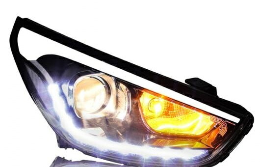 ヘッドライト 適用: ヒュンダイ/現代/HYUNDAI IX35 2010-15 LED ヘッドランプ デイタイムランニングライト DRL バイキセノン HID 4300K~8000K 35W・55W AL-HH-0185 Car parts|オートパーツエージェンシー2号店