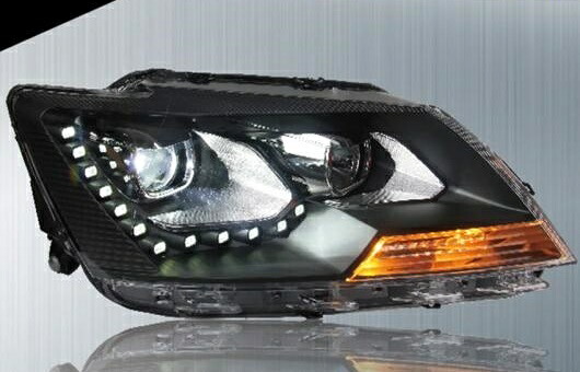 適用: VW フォルクスワーゲン/VOLKSWAGEN サンタナ ヘッドライト 2013-2015 LED ヘッドランプ DRL プロジェクター H7 HID バイキセノン 4300K～8000K 35W・55W AL-HH-0210 Car parts｜オートパーツエージェンシー2号店