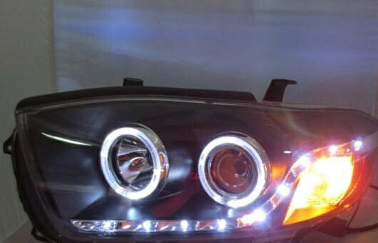 ヘッドランプ 適用: トヨタ ハイランダー ヘッドライト 2009-2011 LED DRL H7 D2H HID オプション エンジェル アイ BI キセノン ビーム 4300K～8000K 35W・55W AL-HH-0325 Car parts｜オートパーツエージェンシー2号店