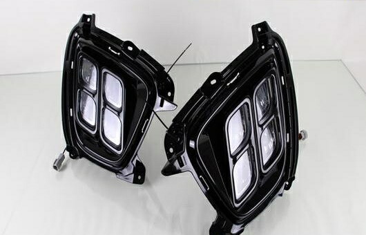 適用: 起亜 ソレント LED DRL フォグ ランプ デイタイムランニングライト 高光度 ガイド 4 アイ モード AL-HH-0510 Car parts