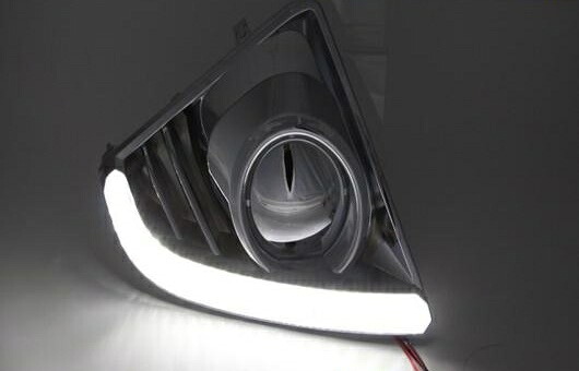 適用: トヨタ ヤリス L LED DRL 2013-2014 フォグ ランプ デイタイムランニングライト 高光度 ガイド AL-HH-0560 Car parts