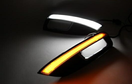 適用: 起亜 K3 LED DRL 2013-2014 フォグ ランプ デイタイムランニングライト 高光度 ガイド AL-HH-0575 Car parts