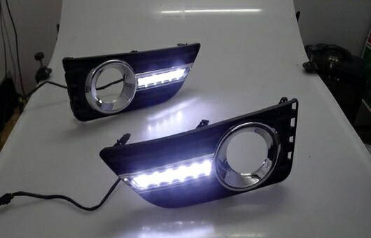 適用: トヨタ カムリ LED DRL 2011-2012 高光度 ガイド フォグ ランプ デイタイムランニングライト AL-HH-0622 Car parts