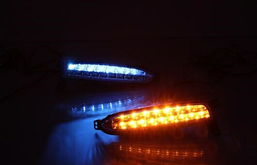 適用: ホンダ XRV 2015-2016 LED DRL フォグ ランプ デイタイムランニングライト 高光度 ガイド AL-HH-0663 Car parts