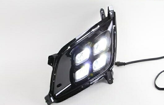 適用: 起亜 K5 2015 LED DRL フォグ ランプ デイタイムランニングライト 高光度 ガイド AL-HH-0680 Car parts