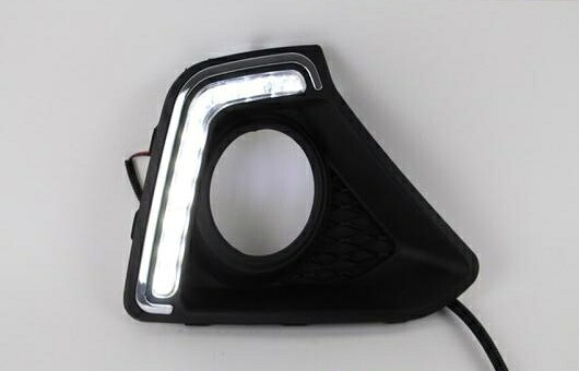 適用: ヒュンダイ/現代/HYUNDAI I10 2013-2014 LED DRL 高光度 ガイド フォグ ランプ デイタイムランニングライト B スタイル AL-HH-0681 Car parts