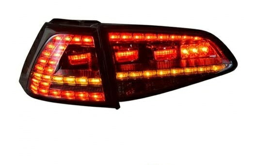 4ピース 適用: VW フォルクスワーゲン/VOLKSWAGEN ゴルフ 7 テールライト 2013-2014 LED テール ランプ + ターンシグナル ブレーキ リバース ライト レッド AL-HH-0806 Car parts|オートパーツエージェンシー2号店