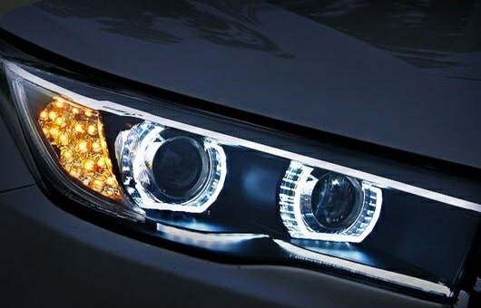 ヘッドライト 適用: トヨタ ハイランダー 2015 LED ヘッドランプ デイタイムランニングライト DRL バイキセノン HID 4300K～8000K 35W・55W AL-HH-0951 Car parts