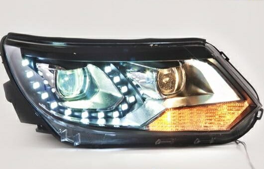 LED ヘッドランプ 適用: VW フォルクスワーゲン/VOLKSWAGEN ティグアン ヘッドライト 2013-2016 DRL H7 HID Q5 バイキセノン レンズ ロー 4300K～8000K 35W・55W AL-HH-1122 Car parts｜オートパーツエージェンシー2号店