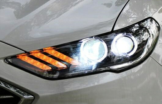 適用: フォード/FORD モンデオ フュージョン 2017 ヘッドライト LED DRL HID BI キセノン ビーム レンズ フラッシュ ストレート イエロー 4300K～8000K 35W・55W AL-HH-1278 Car parts