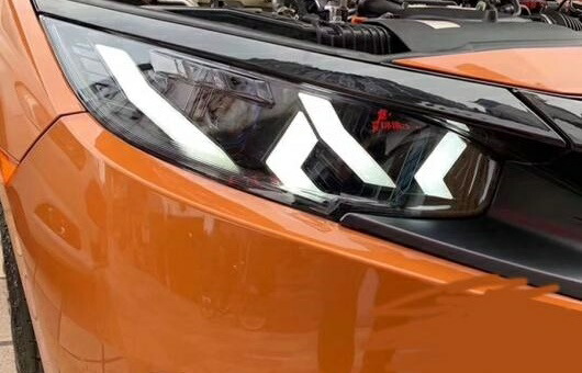 テール ライト 適用: ホンダ シビック ヘッドライト G10 MK10 ブガッティ LED ランニング リア ランプ 4300K ホワイト イエロー 6000K AL-HH-1323 Car parts