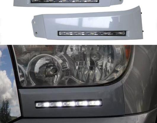 適用: トヨタ タンドラ 2010 2011 2012 2013 2014 スーパー 輝度 OEM 防水 12V DRL LED デイタイムランニングライト デイライト パール ホワイト～グレー ホワイト AL-HH-1411 Car parts