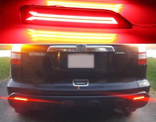 2ピース 適用: ホンダ シティ 2012 2013 2014 マルチファンクション LED リア バンパー ライト リア フォグランプ オート バルブ ブレーキ ライト リフレクター タイプA・タイプB AL-HH-1740 Car parts