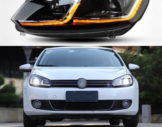 LED ヘッドライト 適用: フォルクスワーゲン/VOLKSWAGEN ゴルフ 6 2009-2013 MK6 R20 LED DRL ダイナミック ターンシグナル ヘッド ランプ アセンブリ AL-HH-1779 Car parts｜オートパーツエージェンシー2号店