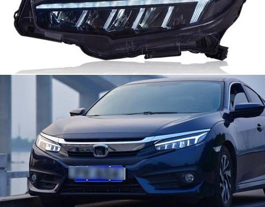 LED ヘッドライト 適用: ホンダ シビック 2016 2017 2018 2019 LED DRL ダイナミック ターンシグナルライト ヘッド ランプ アセンブリ AL-HH-1788 Car parts 179,720円