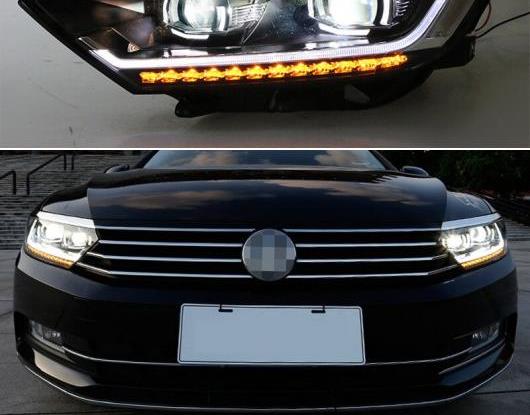 LED ヘッドライト 適用: フォルクスワーゲン/VOLKSWAGEN パサート B8 2017 2018 2019 LED DRL ダイナミック ターンシグナル レッド デビル アイ ヘッド ランプ アセンブリ AL-HH-1805 Car parts