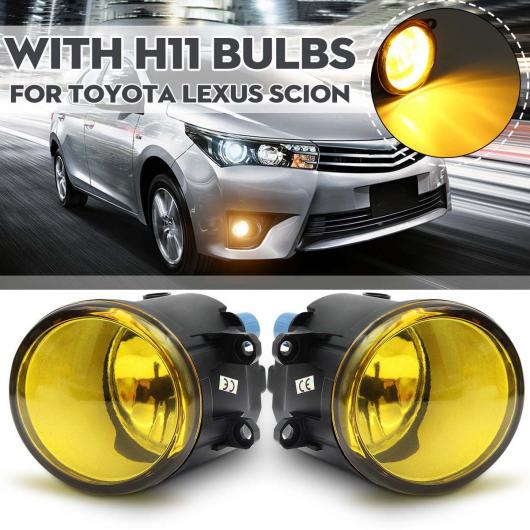 2ピース 55W LED ラウンド フロント 右/左 フォグライト ランプ DRL デイタイム ドライビング ランニング ライト 適用: トヨタ/カムリ/カローラ/ヴィオス/RAV4 AL-HH-1822 Car parts