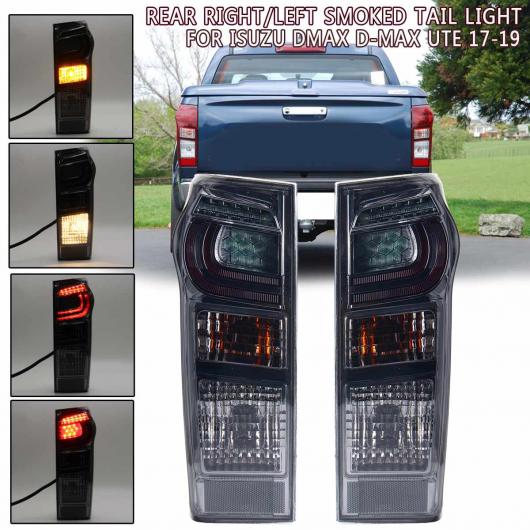 LED テールライト ブレーキ リア ランプ 左 右側 適用: いすゞ DMAX D-MAX UTE 2017 2018 2019 8961253983 898125393 W/ワイヤー ペア ダーク レッド～ペア フォグ レンズ AL-HH-1933 Car parts