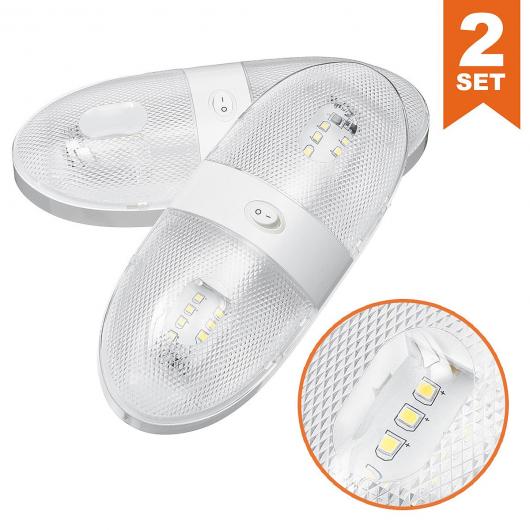 2ピース インテリア ライト インテリア ルーフ シーリング ライト ランプ RV ライト インサイド ルーフ 4W 12V LED ライト 適用: ヨット RV バン ボート トレーラー AL-HH-1956 Car parts